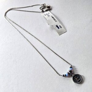 Letter E Initial Necklace Israeli Sterling Silver Monogram Minimalist-Small Kink